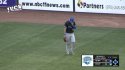 Nolan Brown of Blinn College (TX) must wear a jetpack in the outfield