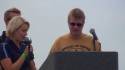 Special Olympics Speeches at the 2015 Plane Pull 3 on 3 Challenge